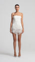 Hidden Lace Strapless Mini Dress